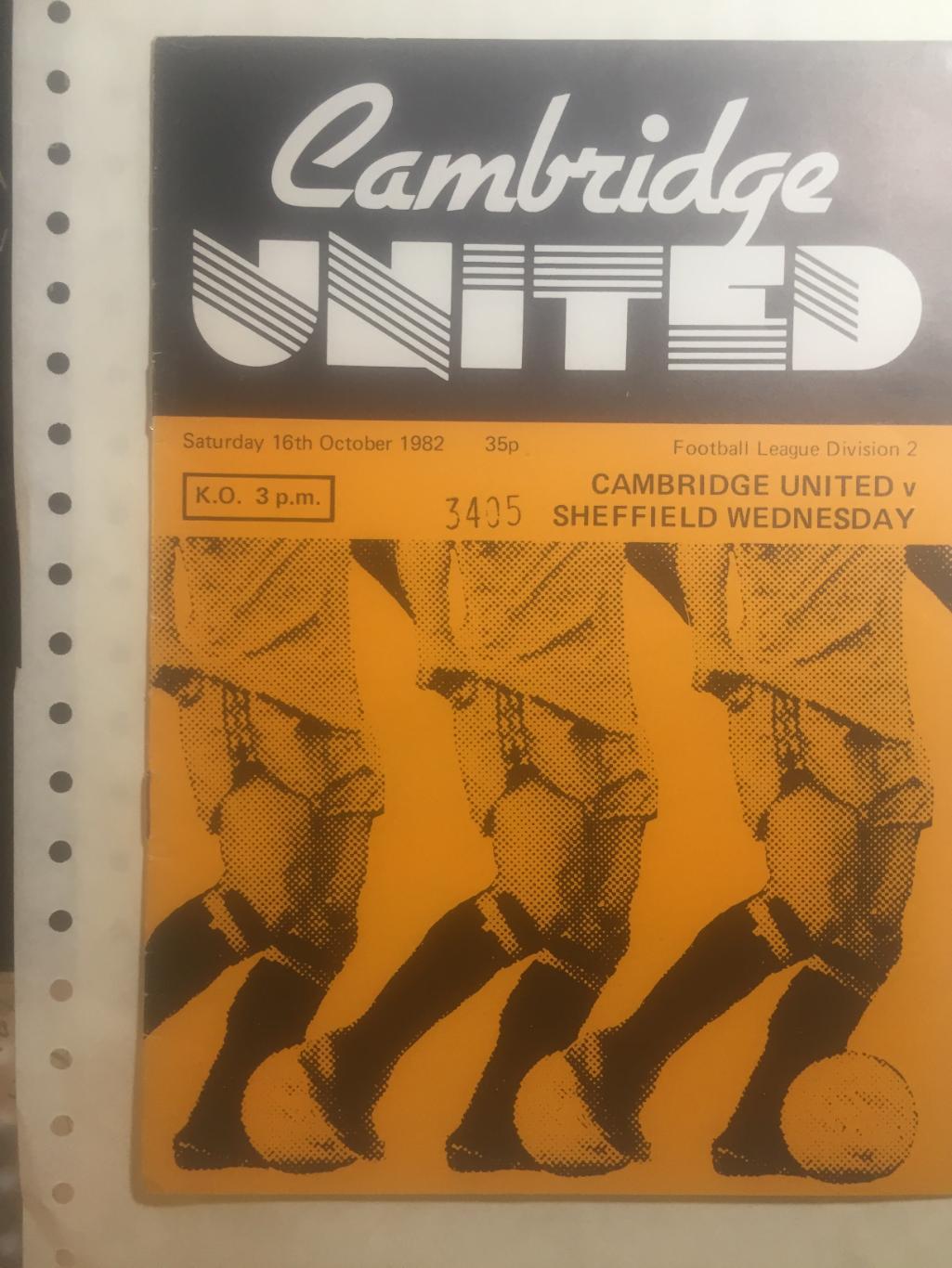 Англия Кэмбридж - Шеффилд Юнайтед 16.10.1982