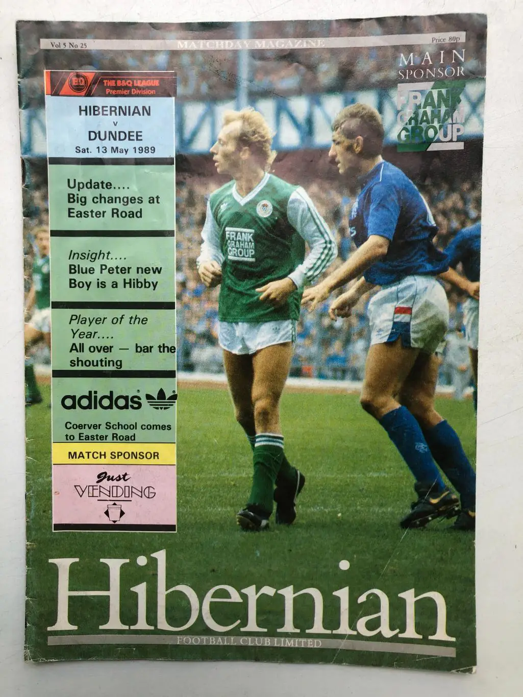 Чемпионат Шотландии Хиберниан - Данди 13.05.1989
