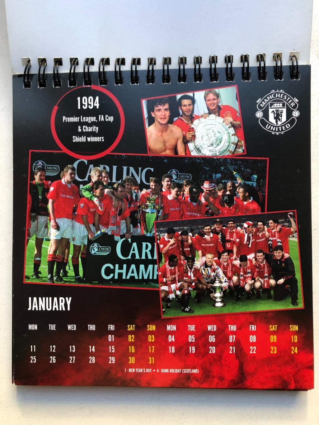 Постер Официальный настольный календарь Манчестер Юнайтед 2021 идеал 1