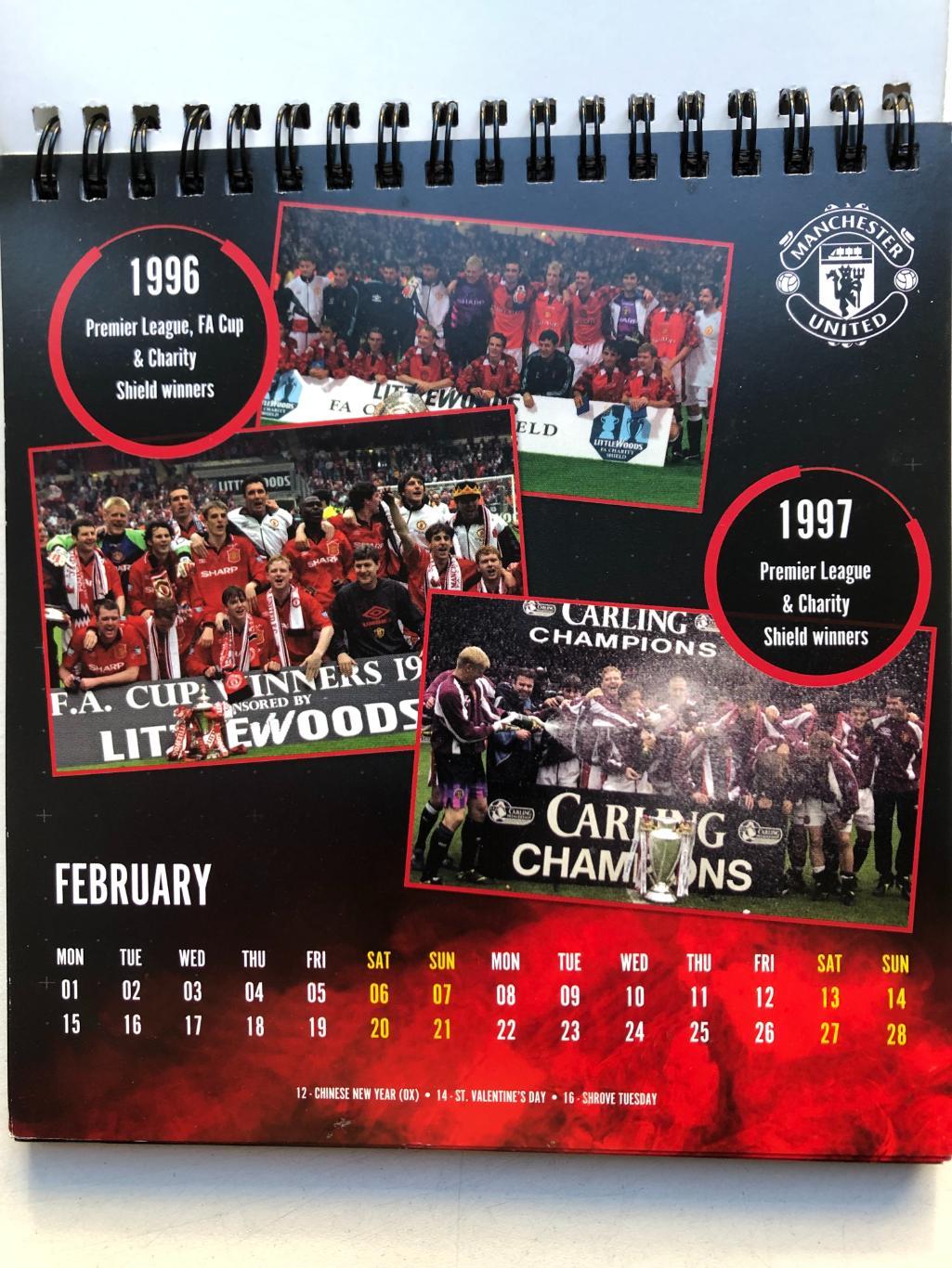 Постер Официальный настольный календарь Манчестер Юнайтед 2021 идеал 2