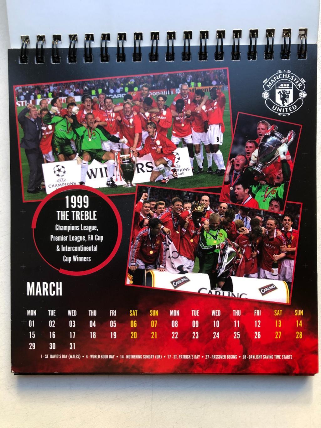 Постер Официальный настольный календарь Манчестер Юнайтед 2021 идеал 3