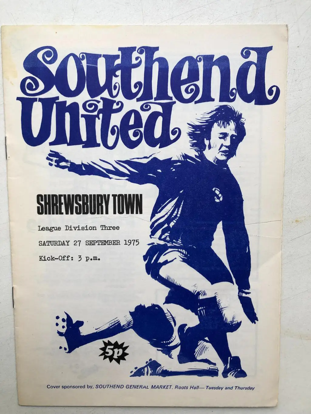 Англия Саутенд Юнайтед - Шрюсбери Таун 27.09.1975