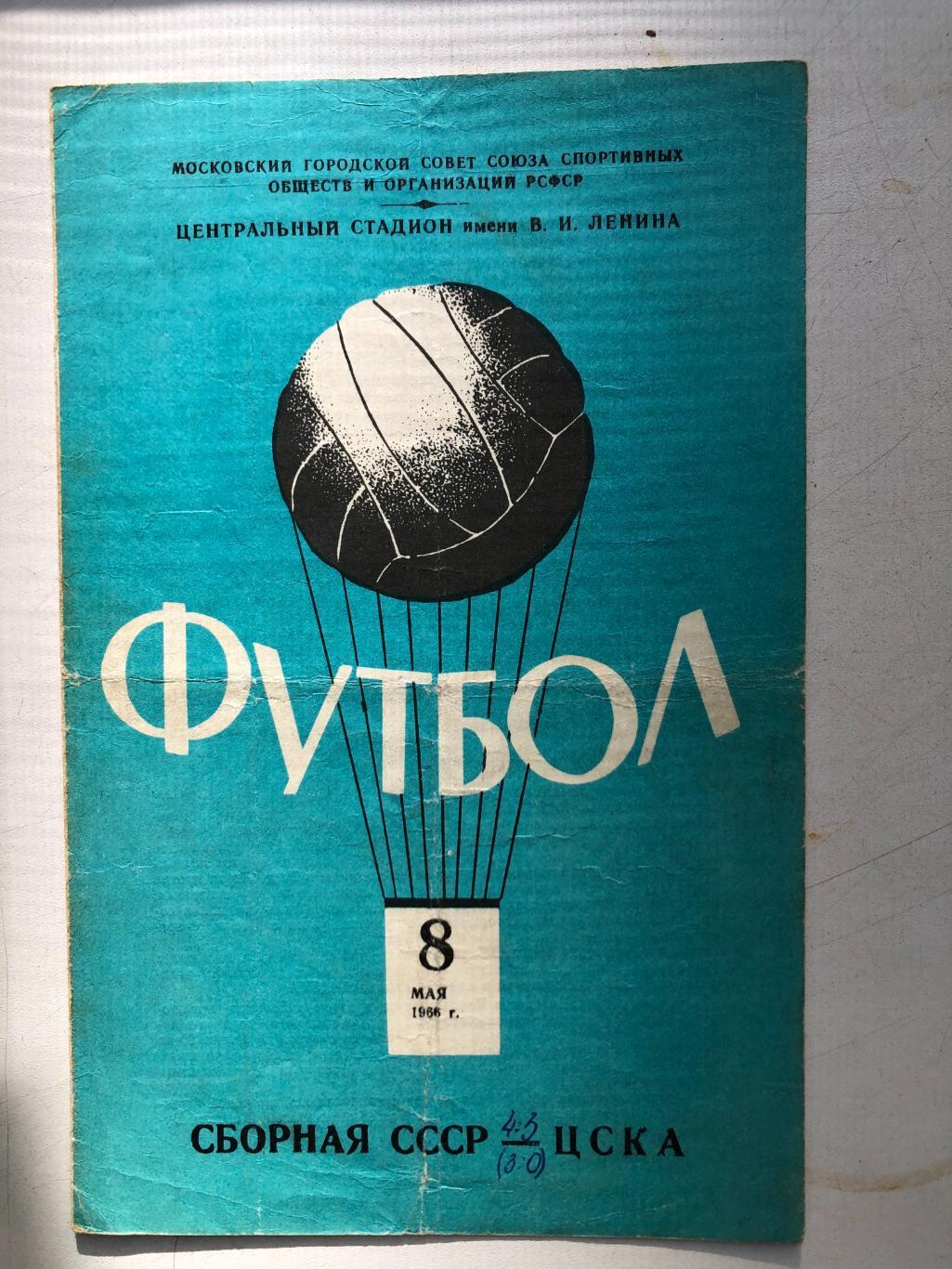 Сборная СССР - ЦСКА 8.05.1966