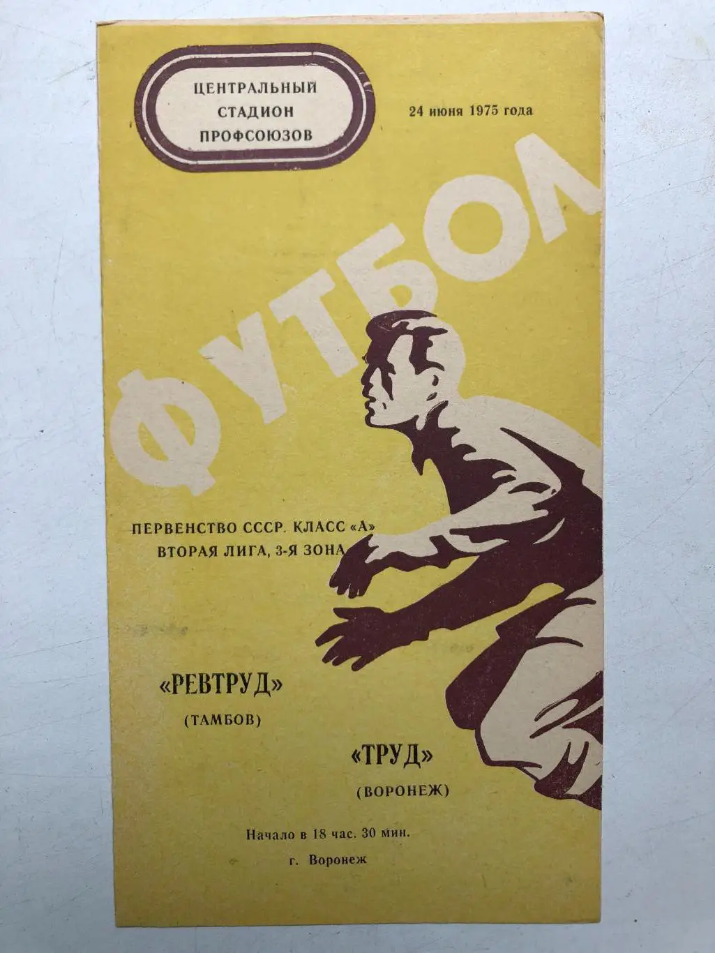 Труд Воронеж - Ревтруд 24.06.1975