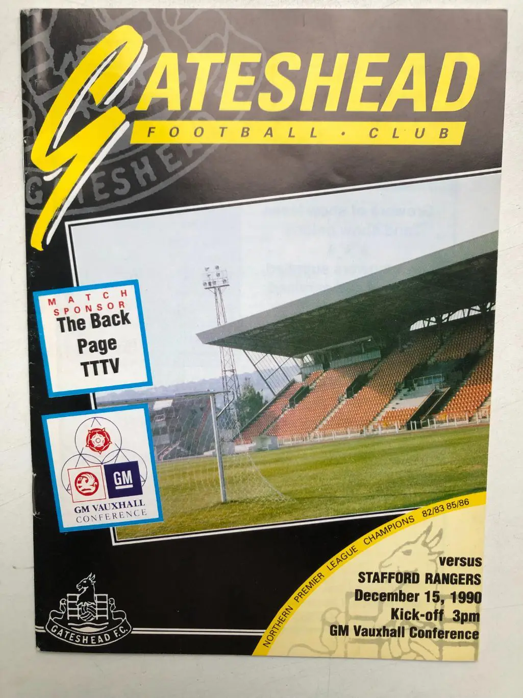 Англия Гэйтисхед - Стаффорд 15.12.1990