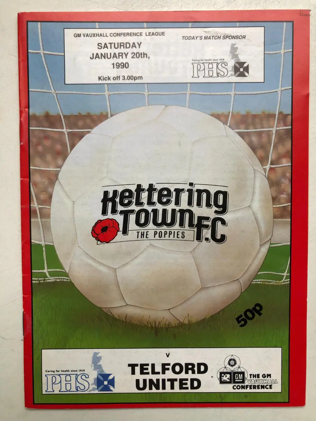 Англия Кеттеринг Таун - Телфорд Юнайтед 20.01.1990