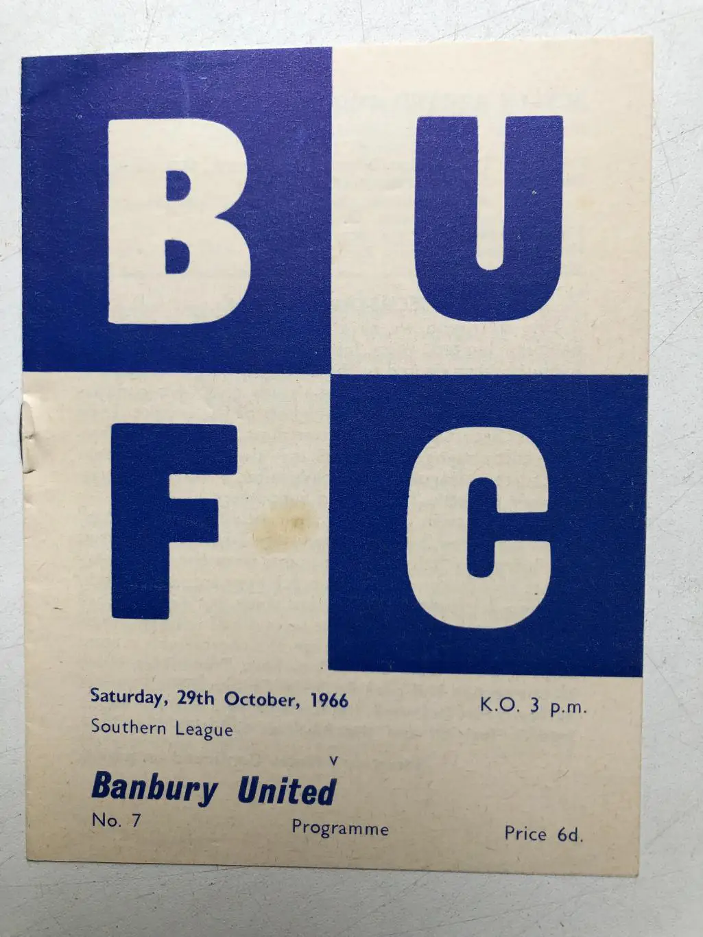 Англия Бэкслей Юнайтед - Банбери Юнайтед 22.10.1966