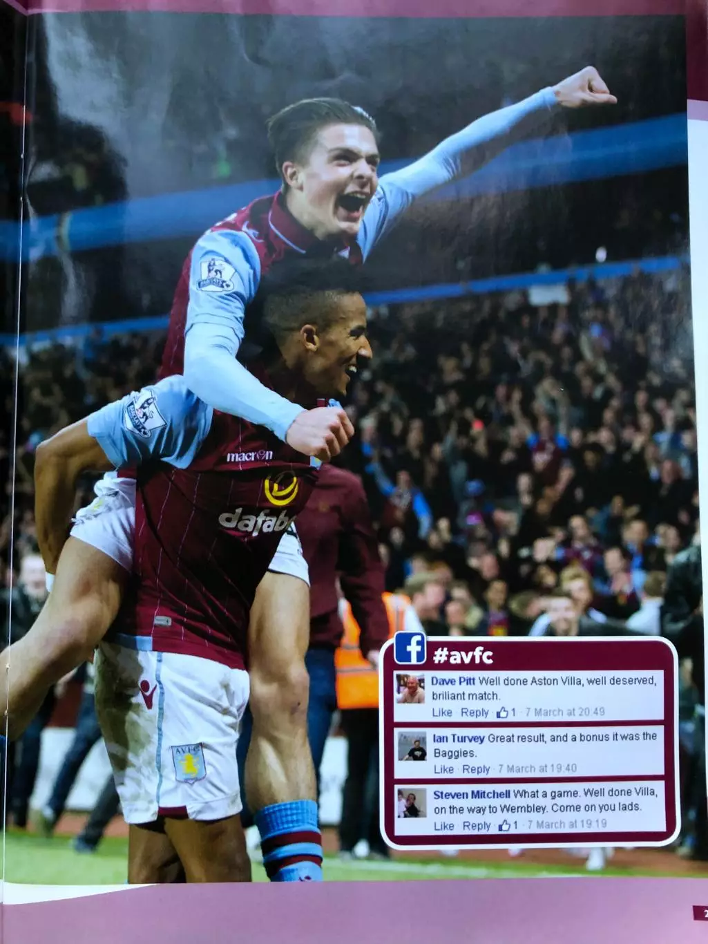 Астон Вилла на пути к Уэмбли 2015 52 стр. Фото команды к финалу кубка Англии 2