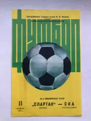 Спартак - СКА Ростов 11.10.1981