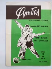 Ротор - СКА Ростов 22.05.1982