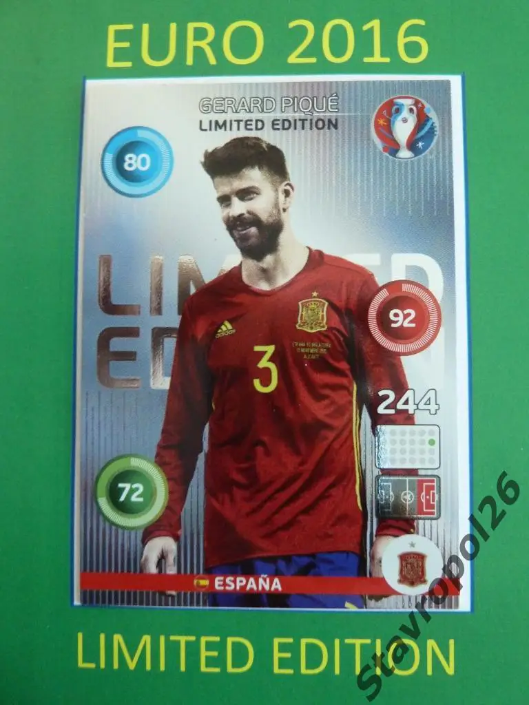 Limited Edition Panini Евро 2016. Adrenalyn X 2