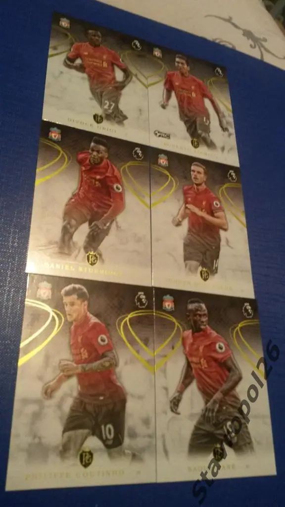 Карточки коллекционные АПЛ Голд 2016 Ливерпуль