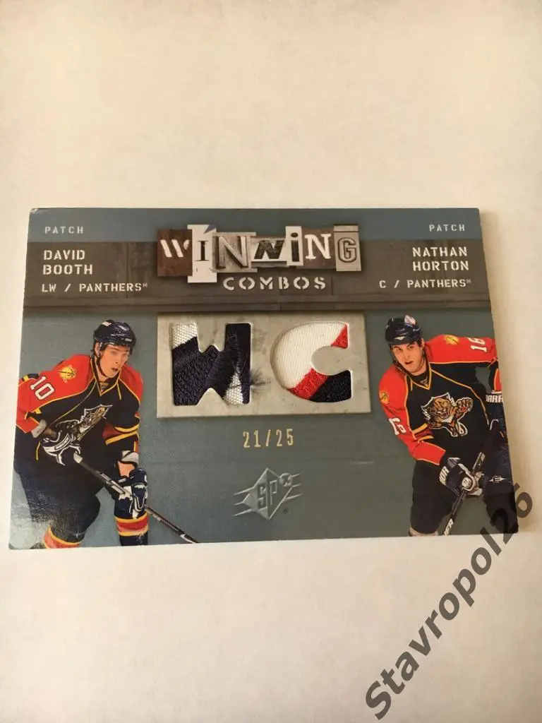 Хоккей. НХЛ. David Booth-Nathan Horton ( Florida Panthers) Шикарный кусок форм