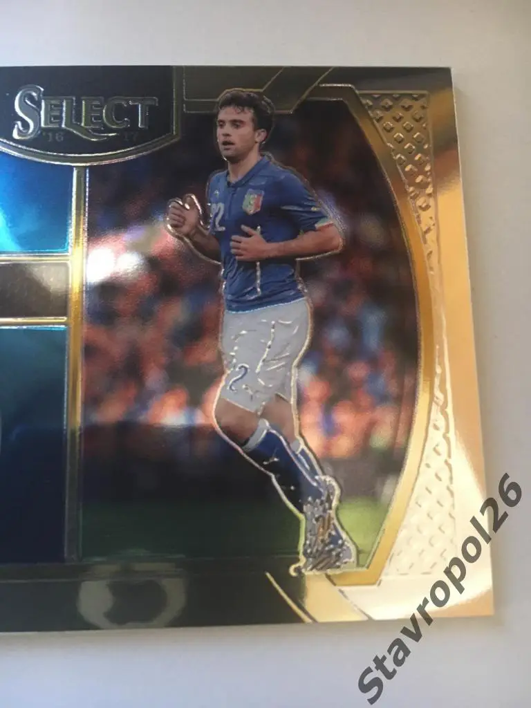 Футбол. Карточка игрока сборной Италии Джузеппе Росси с кусочком формы 2