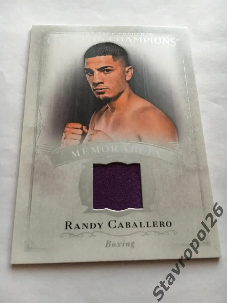 Бокс. Джерси Randy Caballero ( чемпион мира по версии IBF) silver