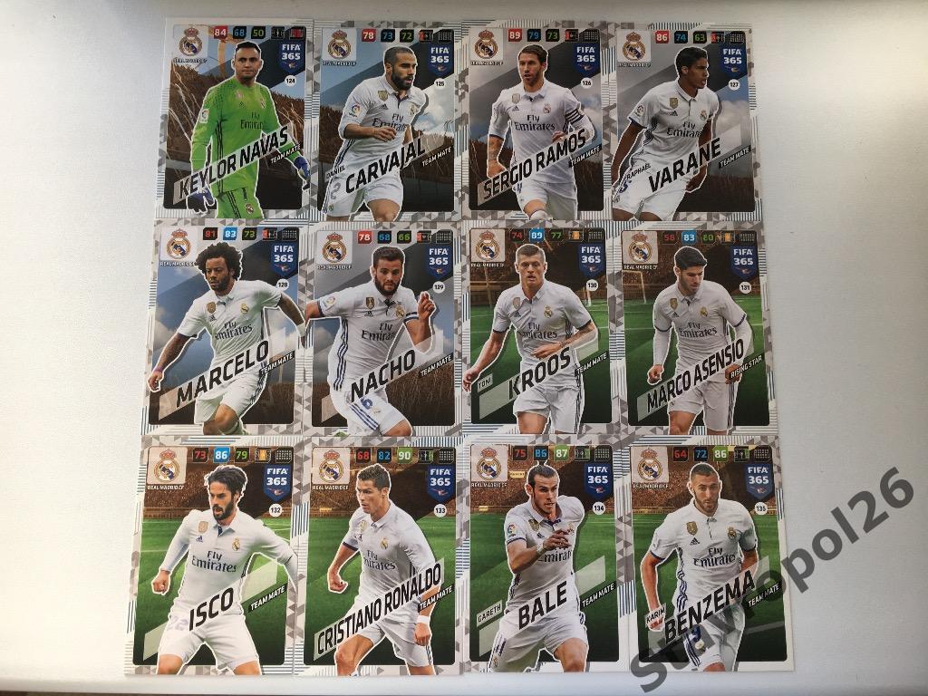 Panini. Карточки Реал Мадрид