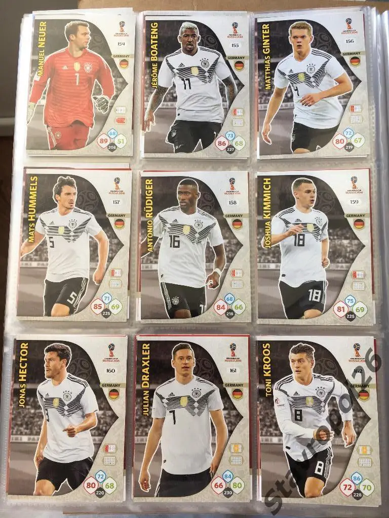 ЧМ2018 Сборная Германия (полный комплект team mate) 18 игроков 1