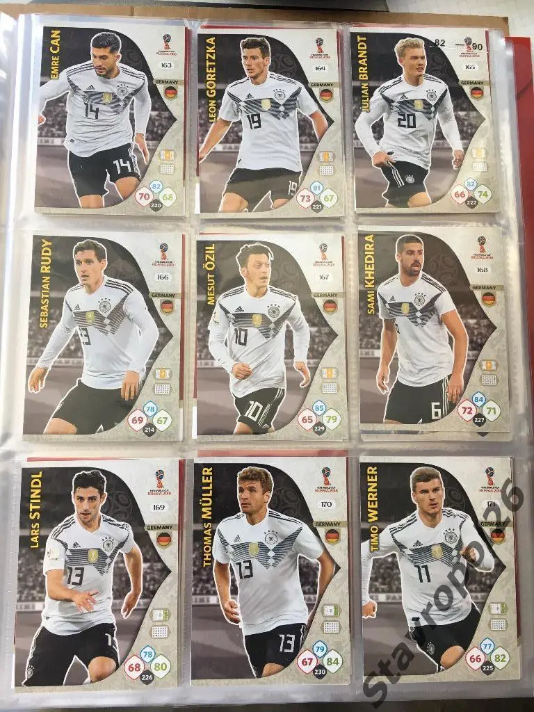 ЧМ2018 Сборная Германия (полный комплект team mate) 18 игроков 2