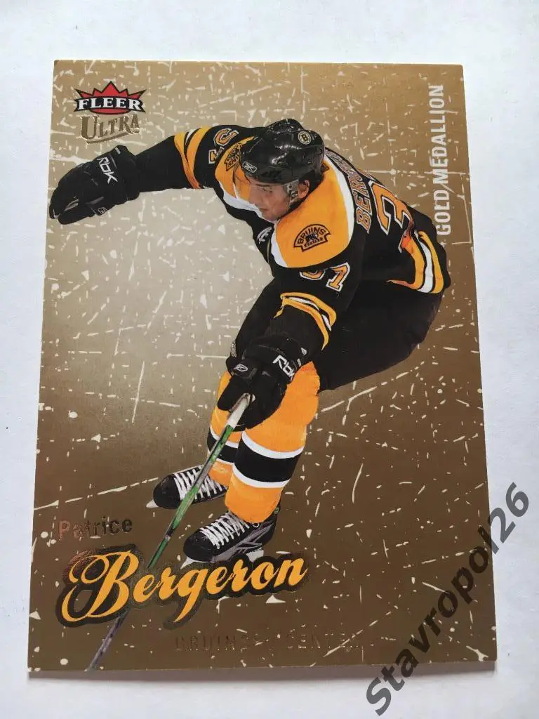 Хоккей. NHL. Patrice Bergeron (Boston Bruins) Бостон Брюинс