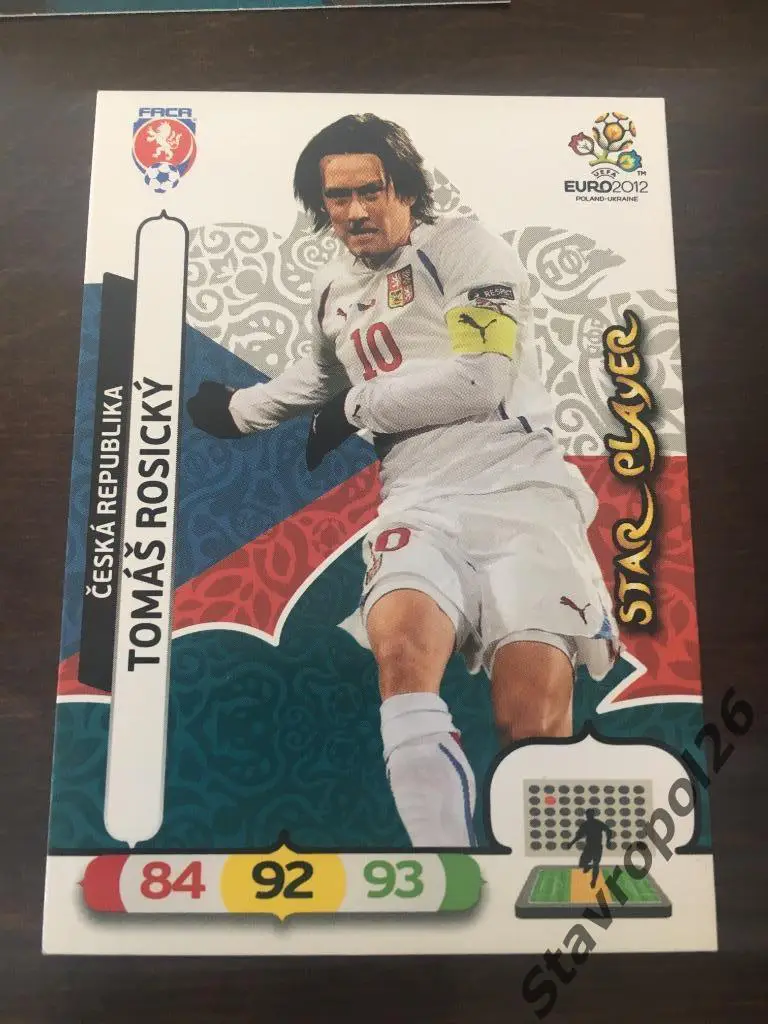 Футбол.Панини. Сборная Чехии. Чемпионат Европы 2012 1
