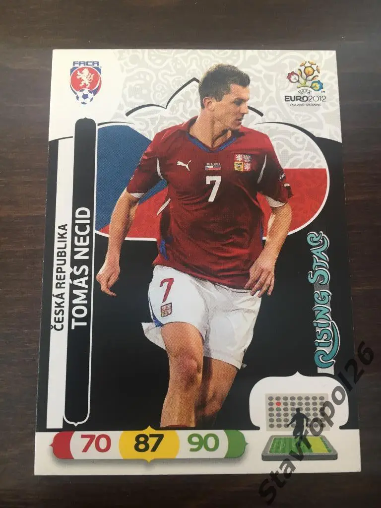 Футбол.Панини. Сборная Чехии. Чемпионат Европы 2012 2