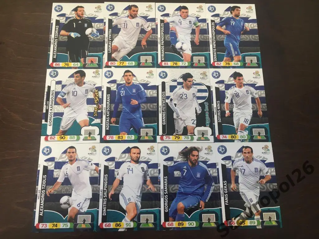 Панини. Сборная Греции. Чемпионат Европы 2012