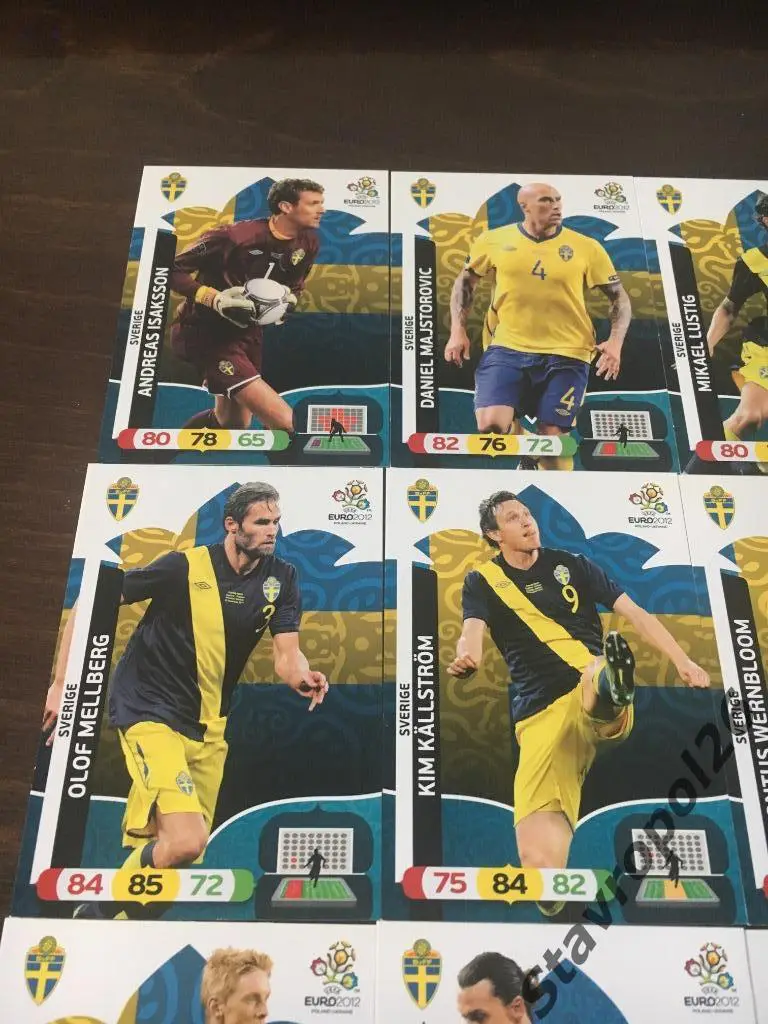 Панини. Сборная Швеции. Чемпионат Европы 2012 1