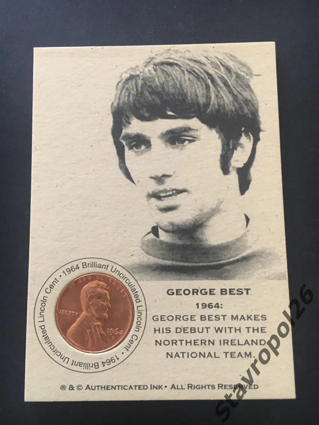 Футбол. Карточка. Джордж Бест Манчестер Юнайтед/сборная Англии