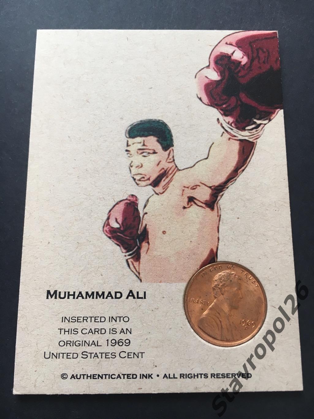 Бокс. карточка Мухаммед Али легенда бокса