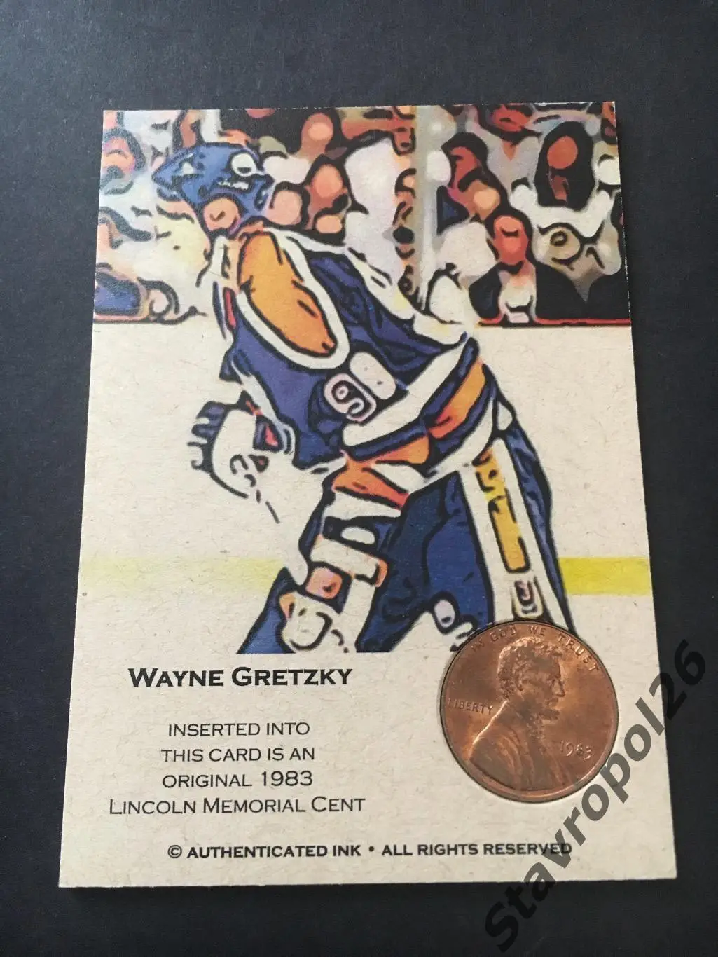 Хоккей.НХЛ. Карточка Уэйн Грецки Wayne Gretzky Эдмонтон Ойлерз/сборная Канады