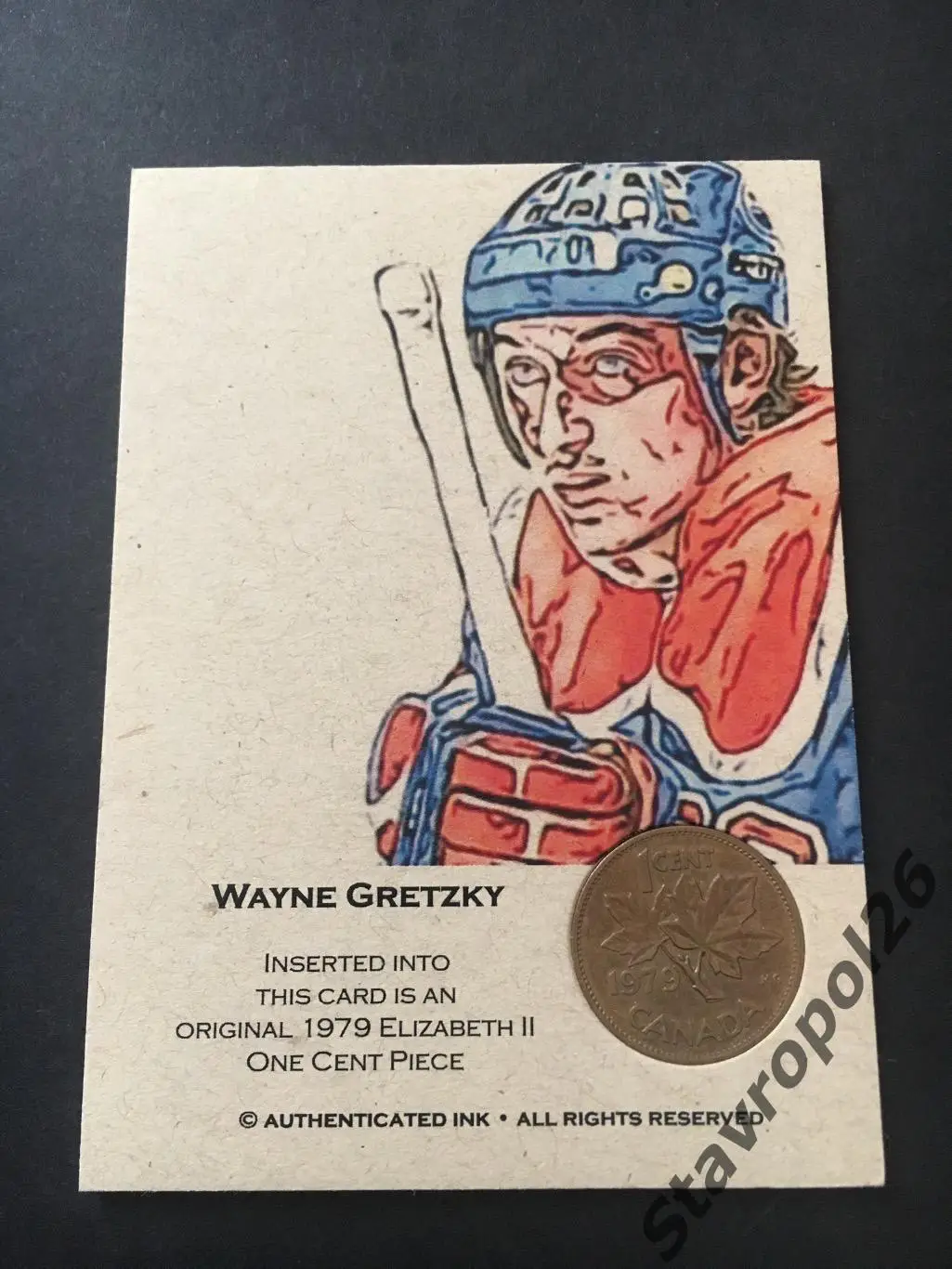 Хоккей.НХЛ. Карточка Уэйн Грецки Эдмонтон Ойлерз/сборная Канады