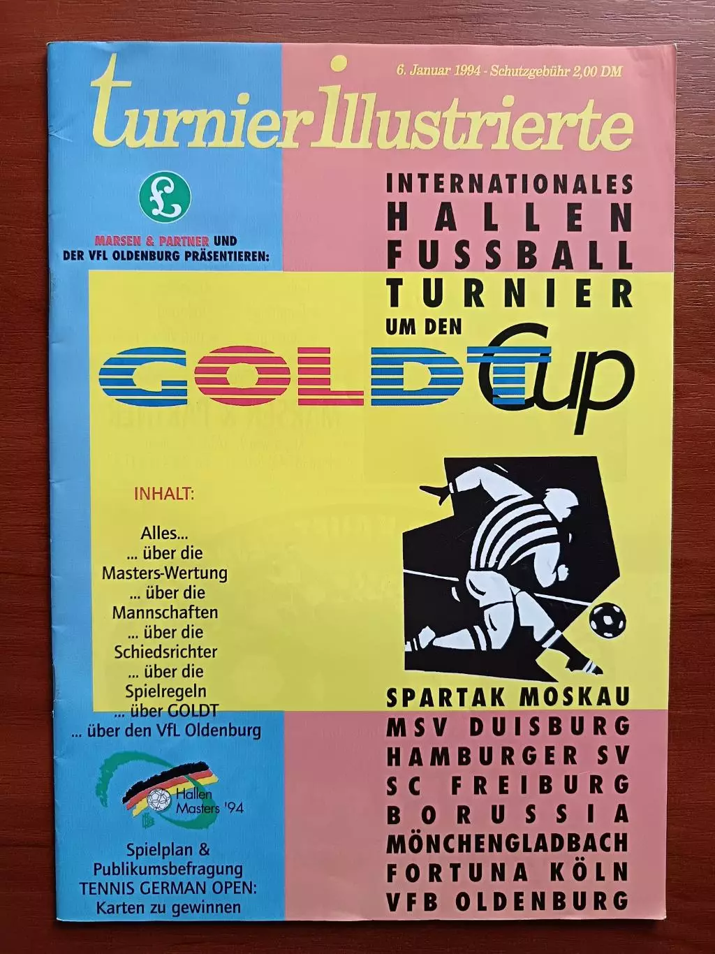 Турнир в Германии 1994 Спартак Москва