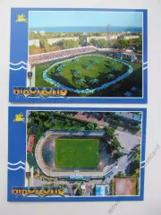 Открытка футбол Никополь Стадион Электрометаллург 2019 (S-19-2) 2 шт