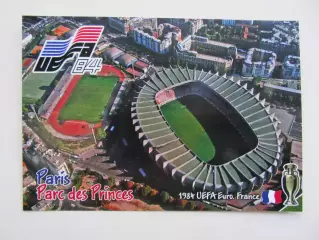 Открытка футбол ЕВРО-1984 финал Париж Парк де Пренс