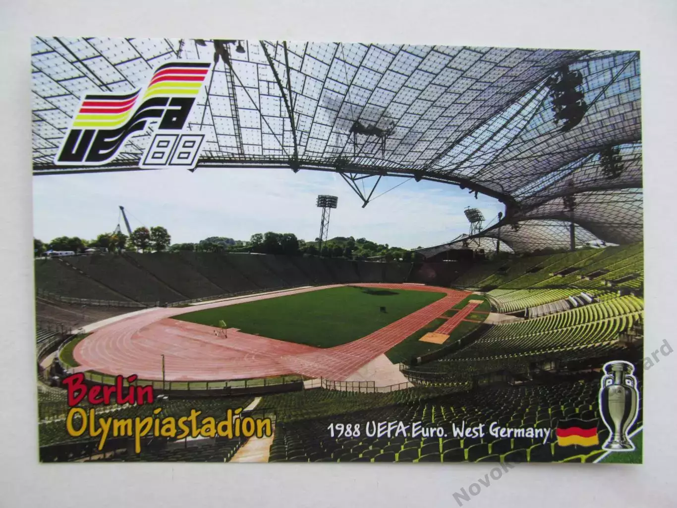 Открытка футбол ЕВРО-1988 финал Берлин Олипиаштадион