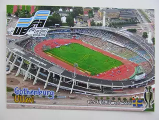 Открытка футбол ЕВРО-1992 финал Гётеборг стадион Уллеви