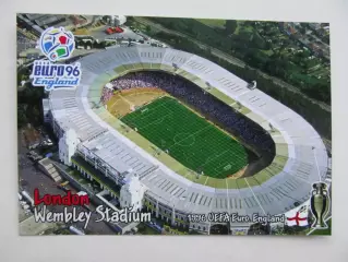 Открытка футбол ЕВРО-1996 финал Лондон Стадион Уэмбли