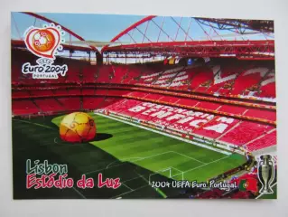 Открытка футбол ЕВРО-2004 финал Лиссабон Эстадио да Луж