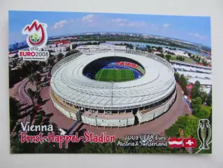 Открытка футбол ЕВРО-2008 финал Вена Эрнст Хаппель Стадион