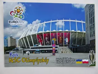 Открытка футбол ЕВРО-2012 финал Киев НСК Олимпийский