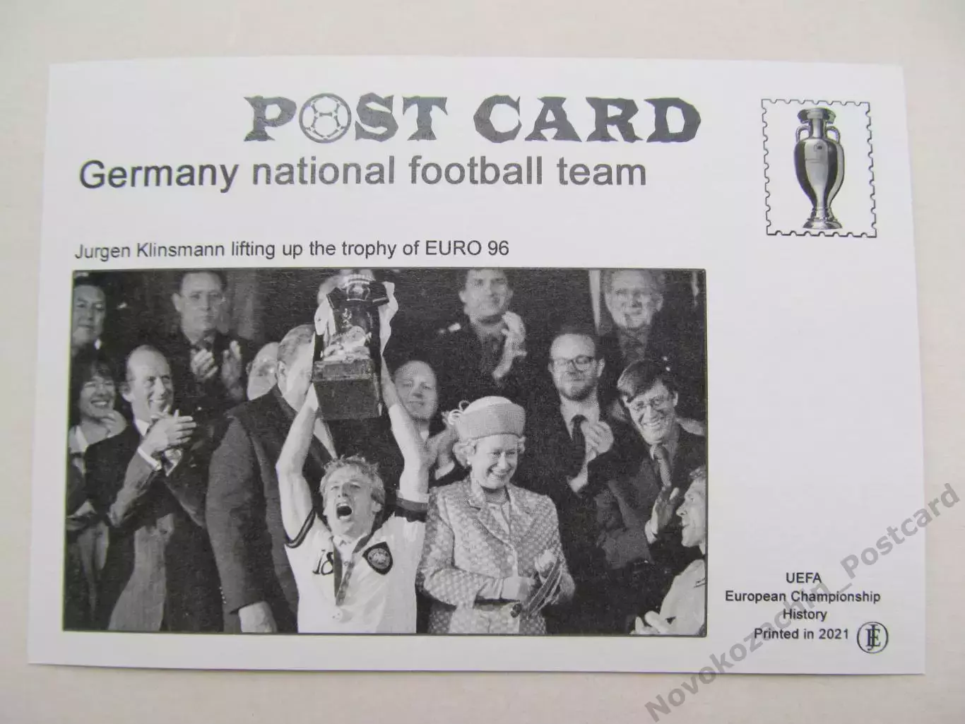 Открытка футбол ЕВРО ФРГ Германия Чемпионы Европы по футболу 1