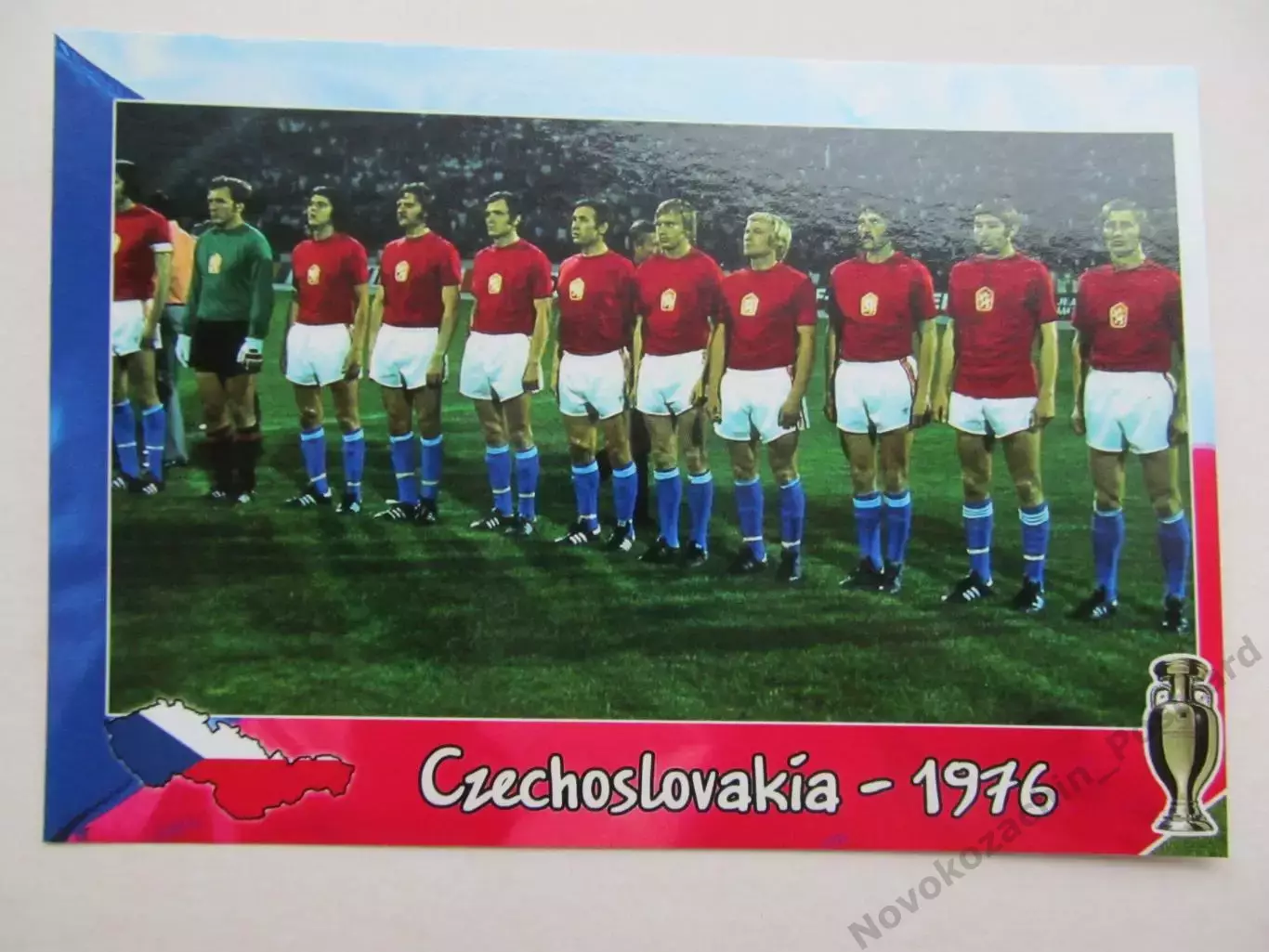 Открытка футбол ЕВРО Чехословакия Чемпионы Европы по футболу