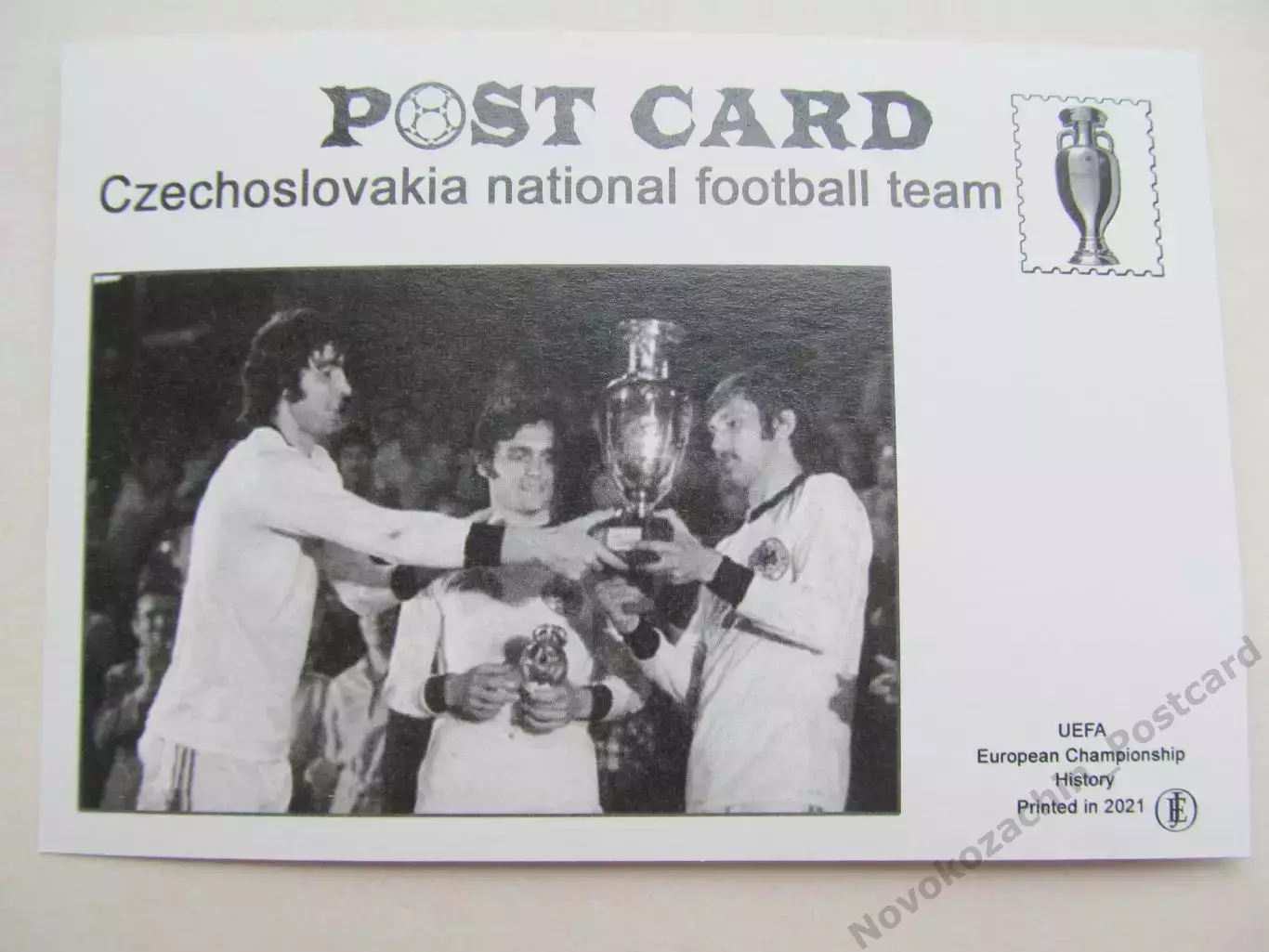 Открытка футбол ЕВРО Чехословакия Чемпионы Европы по футболу 1