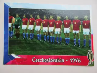 Открытка футбол ЕВРО Чехословакия Чемпионы Европы по футболу