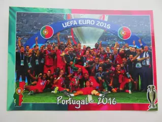 Открытка футбол ЕВРО Португалия Чемпионы Европы по футболу