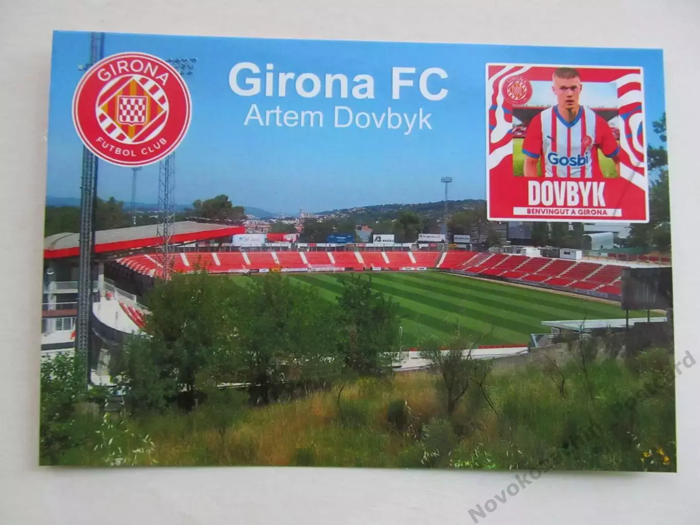 Открытка футбол Жирона Эстади Монтиливи Довбык 2023 (S-00)