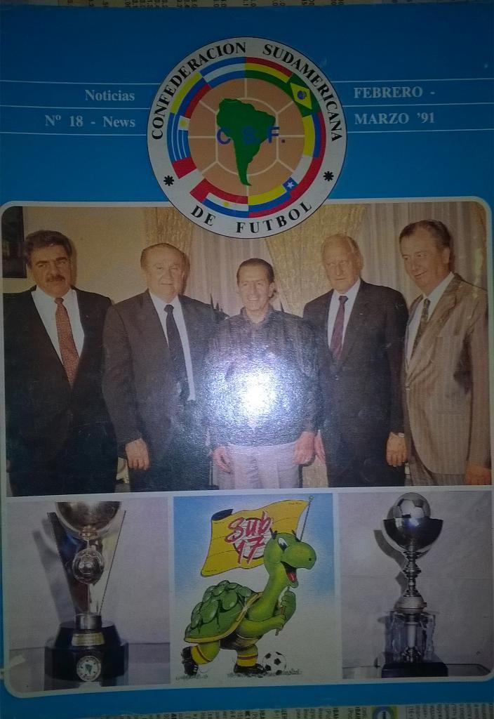 Журнал Конфедерации футбола Южной Америки, март 1991 г.