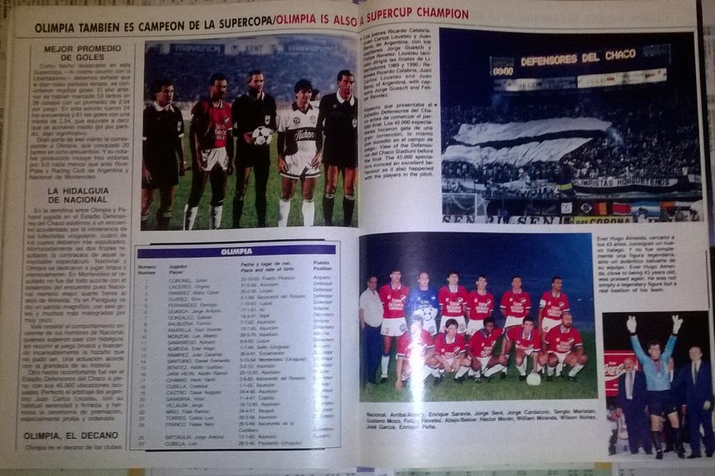 Журнал Конфедерации футбола Южной Америки, март 1991 г. 2