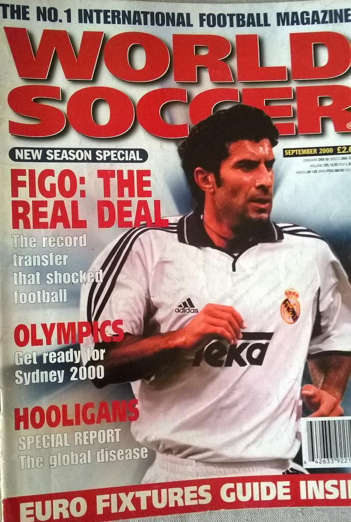 Журнал World Soccer 2000 г. №9.