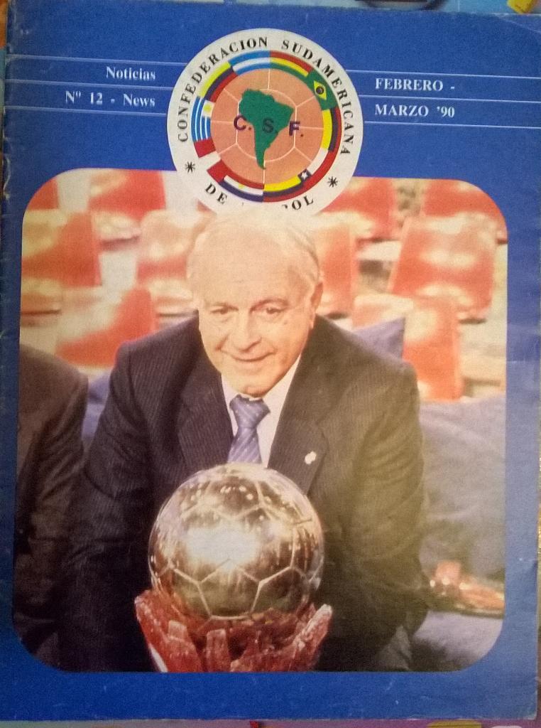Журнал Конфедерации футбола Южной Америки №12 март 1990 г.